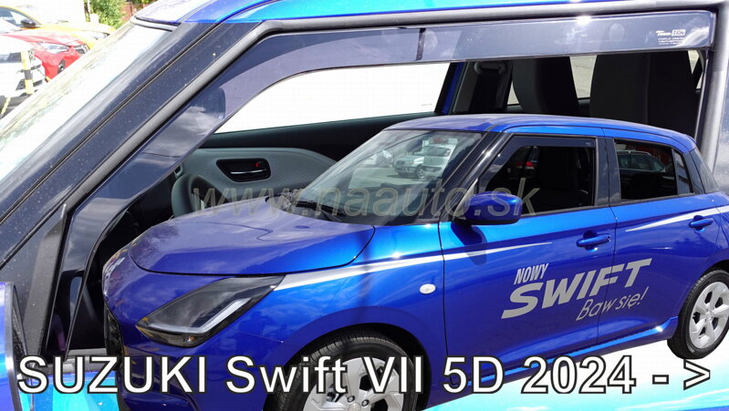 Deflektory SUZUKI Swift VII 5d 2024-> (+zadné)