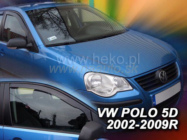 Deflektory VW POLO 5dv od 2002 do 2009