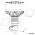 LED výstražné svetlo kohúta W28P 12V 24V 